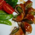 MAMARASTA's cooksnap of when they made 芽キャベツの肉巻き、にんにく照り焼き.