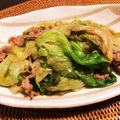 ももたる。's cooksnap of when they made 簡単！ご飯が進む✿豚肉レタスの辛子酢炒め.
