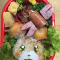 yuiyui0405's cooksnap of when they made ウインナー飾り切り★とんぼ★キャラ弁.