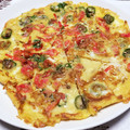 日陰の猫's cooksnap of when they made 桜海老としし唐の卵焼き。.
