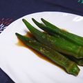 ピンクのたまご's cooksnap of when they made うまうま♥オクラのわさびポン酢漬け.