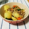 HAPPY84's cooksnap of when they made 新じゃがと厚切りベーコンのコンソメ炒め.
