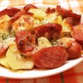たつぼうまま's cooksnap of when they made 簡単♫じゃが芋とウィンナーのチーズ焼き☆.