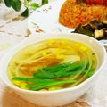 旦那は皿洗い's cooksnap of when they made 生姜入り春雨スープ.