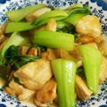 ぴんくぅ♪'s cooksnap of when they made 柔らか胸肉とチンゲン菜とザーサイの炒め♪.