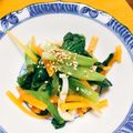 はやしこんぶ's cooksnap of when they made 小松菜と鶏皮のナムル.