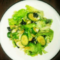 ふなふなふー♡'s cooksnap of when they made レタスときゅうりのもみもみ♪和サラダ.