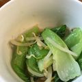 ねずじんぱち's cooksnap of when they made 簡単節約もやしとチンゲン菜のナムル.