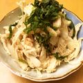 ぐーたらレシピ研究所's cooksnap of when they made レンジで作る・蒸し鶏と榎茸の明太子和え.