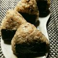 ☆やたこさん☆'s cooksnap of when they made ふきのとうのおにぎり☆おかか味噌味.