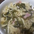 けろりんばぁちゃん's cooksnap of when they made あまった野沢菜De焼きうどん♪.
