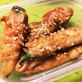 runny13's cooksnap of when they made 甘辛照り焼き✩オクラの豚肉巻き.
