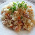 だんな様は料理人's cooksnap of when they made 電子レンジでピラフ.