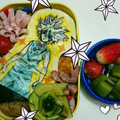 椿0307's cooksnap of when they made 公式！キャラ弁シートの作り方／下敷き使用.