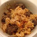 oimoim's cooksnap of when they made 本格風☆キムチと牛ごぼうの炊き込みご飯.