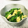 moon314's cooksnap of when they made 麺つゆで簡単！菜の花と炒り卵のお浸し♡.