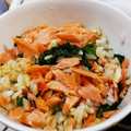 happyai☆'s cooksnap of when they made おかわり必至！鮭とネギの混ぜご飯.