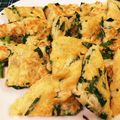 ジンオウガ's cooksnap of when they made 豚肉とニラ入り♪大和芋のふわもちチヂミ風.