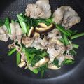 まゆへぃ's cooksnap of when they made 豚こま、小松菜炒め.