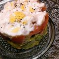 kira:ch's cooksnap of when they made サーモンとアボカドのセルクル仕立て☆.