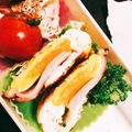 mamipiko❁'s cooksnap of when they made お弁当にハムin目玉焼き ఠఠ̲！.