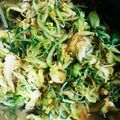 ドラミＳＰ's cooksnap of when they made キャベツと水菜の梅おかか和え.