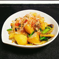 にゃーさﾝ's cooksnap of when they made 菜の花のジャガバター♪和風小料理屋風炒め.