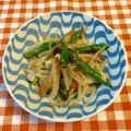 にきけん's cooksnap of when they made 夏にアスパラ炒め☆もやし&ちくわ.