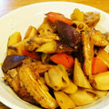 うーかーぶーか's cooksnap of when they made 簡単！さつま芋と蓮根と鶏肉の甘酢炒め.