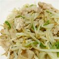 max4995's cooksnap of when they made モヤシとピーマンの豚肉塩炒め.