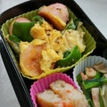 のん♡♡♡'s cooksnap of when they made ふんわり卵の魚肉ソーセージ炒め.