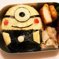 chi_bi's cooksnap of when they made キャラ弁＊怪盗グルーのミニオン.