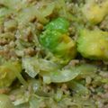 尾張の青年's cooksnap of when they made アボカドと挽肉のにんにく炒め.