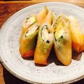 kaokaofood's cooksnap of when they made エビとチーズの春巻き.