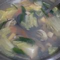 らんち☆'s cooksnap of when they made 牡蠣とネギのシンプル塩味鍋（でもうまい）.