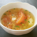 簡単手抜きママ's cooksnap of when they made トマトと卵の中華スープ.