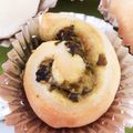 kan♪mama's cooksnap of when they made ウインナー入り辛子高菜マヨパンフィリング.