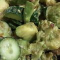 たりんく's cooksnap of when they made アボカドときゅうりのポン酢わさび和え.