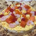 あすかけママ's cooksnap of when they made 簡単！ちらし寿司ケーキ.