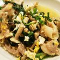 Macaw's cooksnap of when they made 春菊と豚肉炒め.