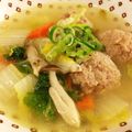 たかまりＧUN's cooksnap of when they made 白菜と春雨の肉団子スープ.
