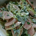 一期一代's cooksnap of when they made かいわれ大根と魚肉ソーセージで簡単.