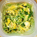 ののっく's cooksnap of when they made 簡単！水菜と卵のさっぱり炒め.