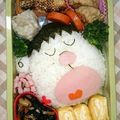 ako❀'s cooksnap of when they made ドラえもん ジャイアン スネ夫 キャラ弁.