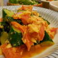 のりてぃｓｘ's cooksnap of when they made ご飯がススム！トマトときゅうりの卵炒め.
