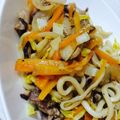 にょっきちゃん's cooksnap of when they made 豚バラと野菜たっぷり簡単焼きうどん.