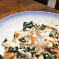 塩田ロシオ's cooksnap of when they made 小松菜ぶなしめじ人参の白和え.