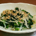 ❀みぃ❀'s cooksnap of when they made ほうれん草ともやしのナムル風おひたし❀.