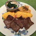 ナピト's cooksnap of when they made 細長い明太オムレツ☆焼肉＊パスタ.