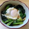 みそゆうき's cooksnap of when they made ☆麺つゆで☆ほうれん草の巣ごもりたまご.